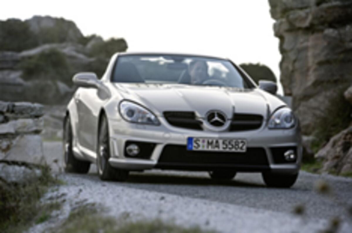 First images of facelifted SLK55 AMG