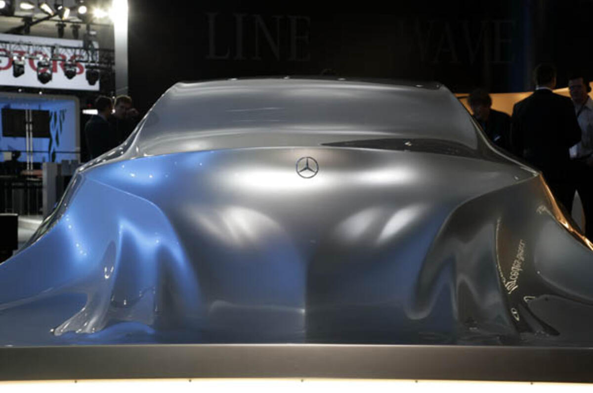 no title Merc sculpture hints at next CLS