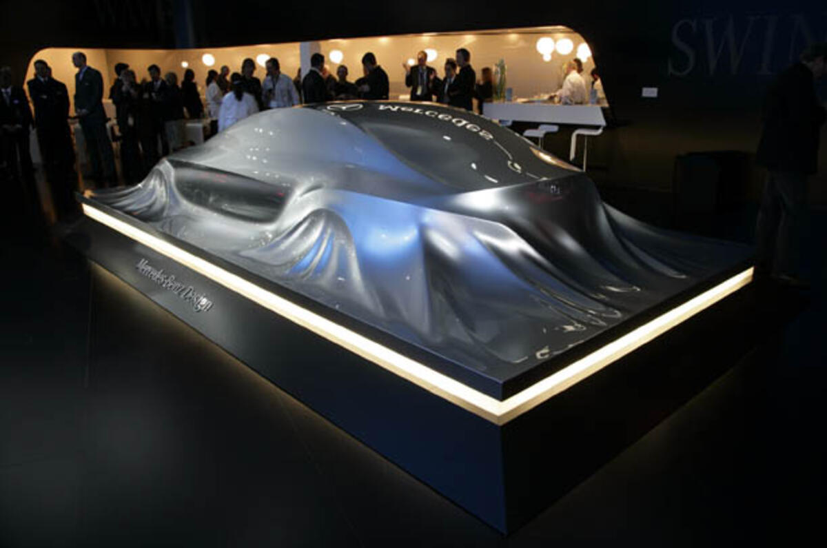 no title Merc sculpture hints at next CLS