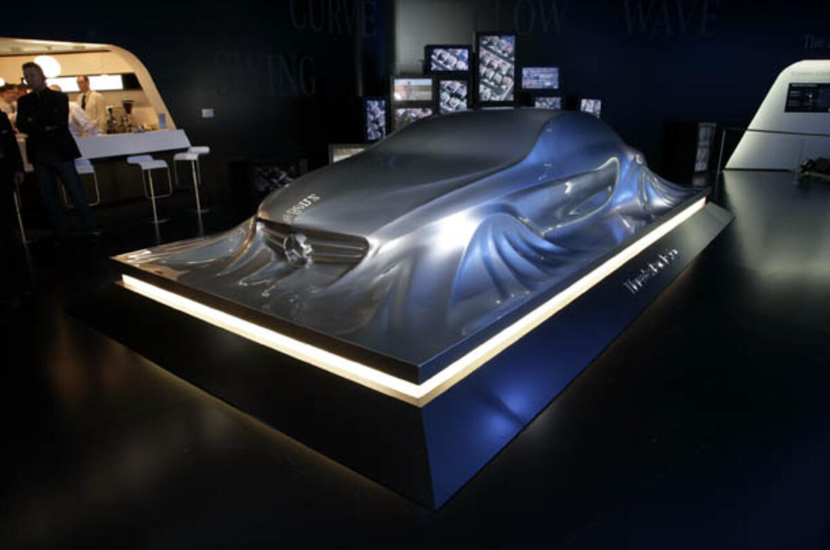 no title Merc sculpture hints at next CLS