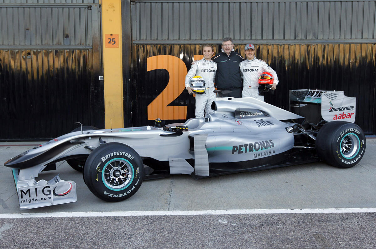 Mercedes W01 F1 car revealed