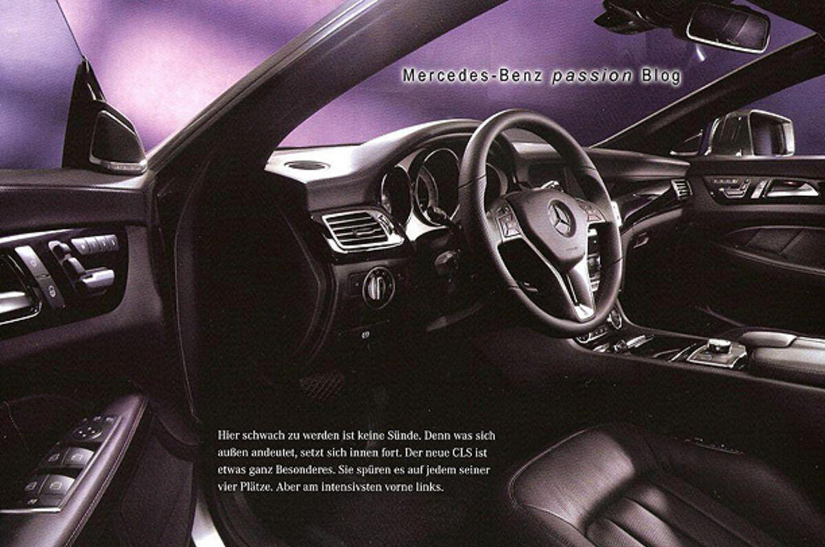 New Mercedes CLS leaks out