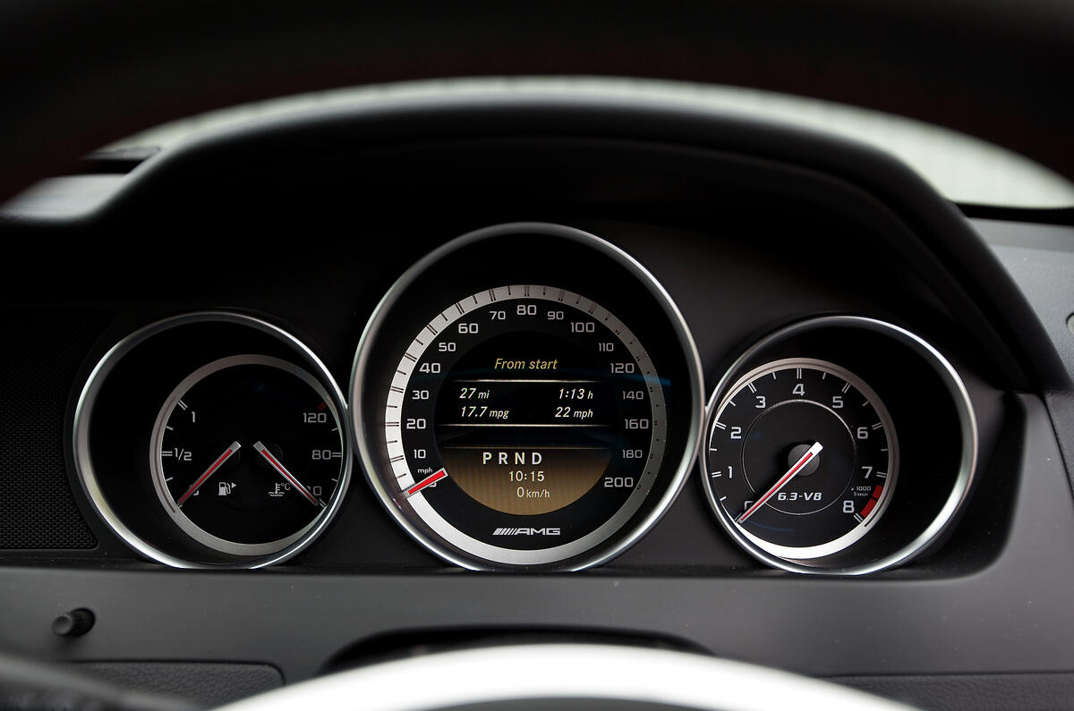 Mercedes-AMG C 63 Black Series instrument cluster