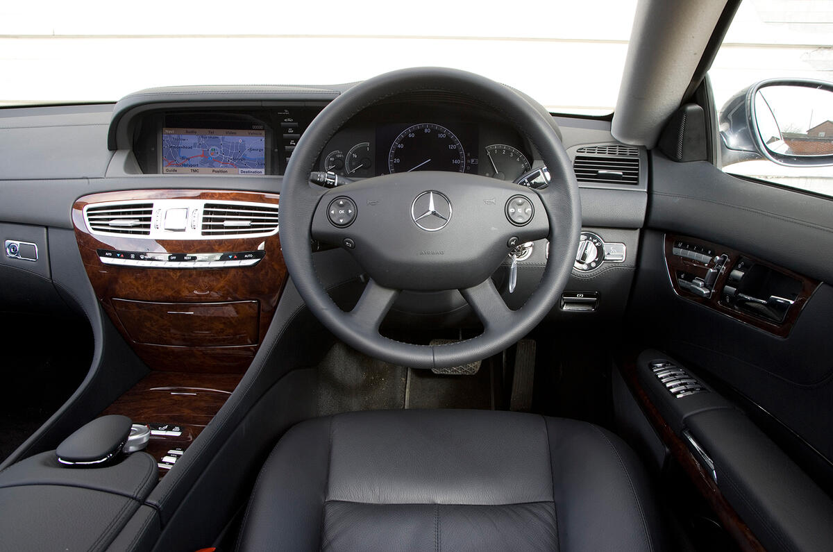 You'll search in vain for any cheap materials Mercedes-Benz CL dashboard