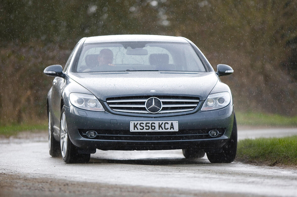 Active body control means the big CL corners flatter and harder than such a big car has a right to Mercedes-Benz CL cornering
