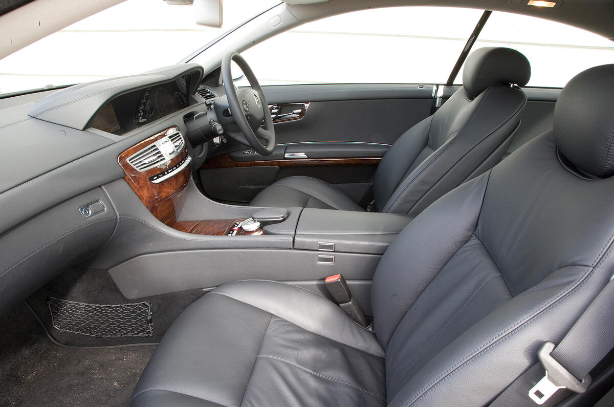 Front half of the cabin is all S-class, but that’s no bad thing Mercedes-Benz CL interior