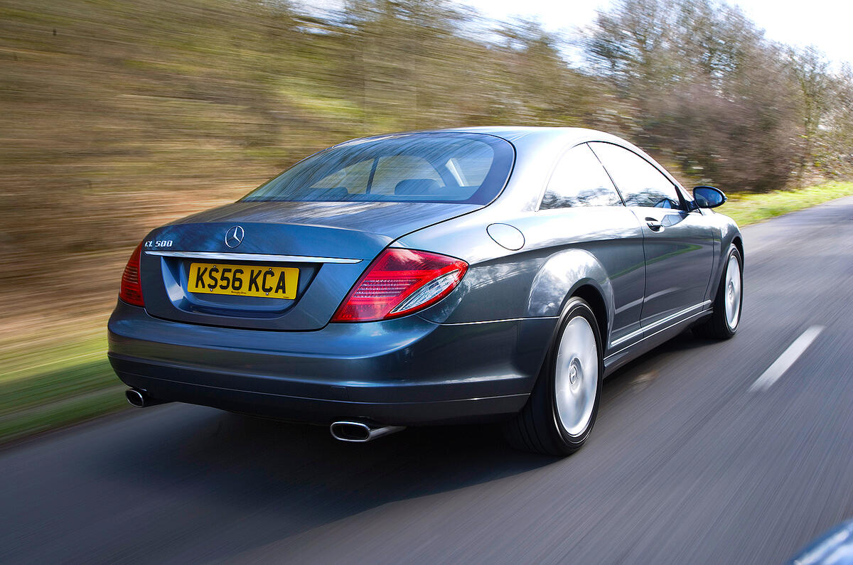 The spread of power from the 4.7-litre biturbo V8 is outstanding Mercedes-Benz CL rear quarter