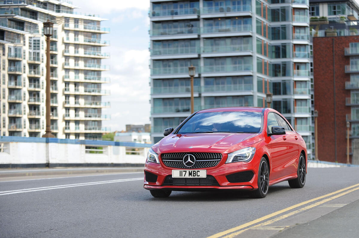 Mercedes-Benz CLA cornering