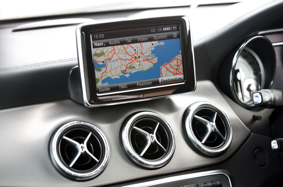 Mercedes-Benz CLA infotainment system
