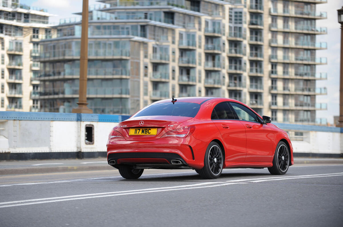 Mercedes-Benz CLA rear cornering