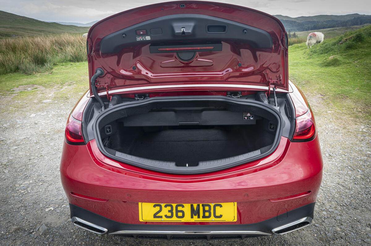 Mercedes Benz CLE Cabriolet 2024 review boot