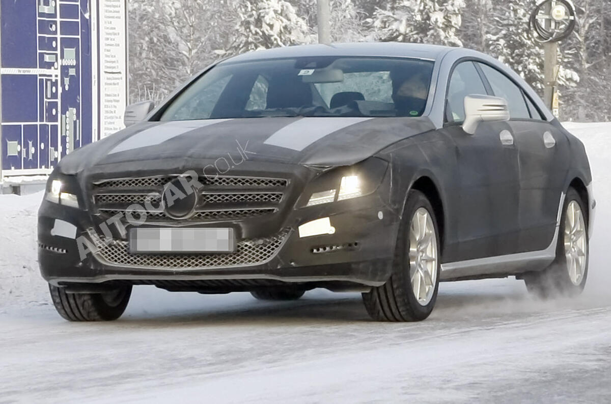 New Mercedes CLS spied