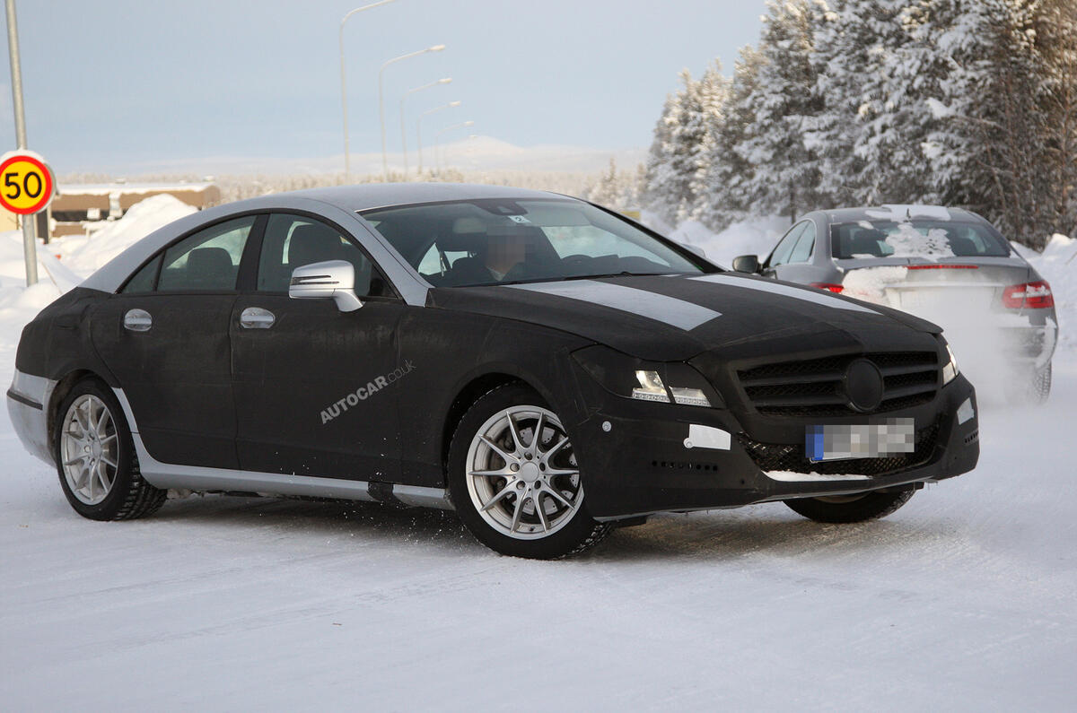 New Mercedes CLS spied