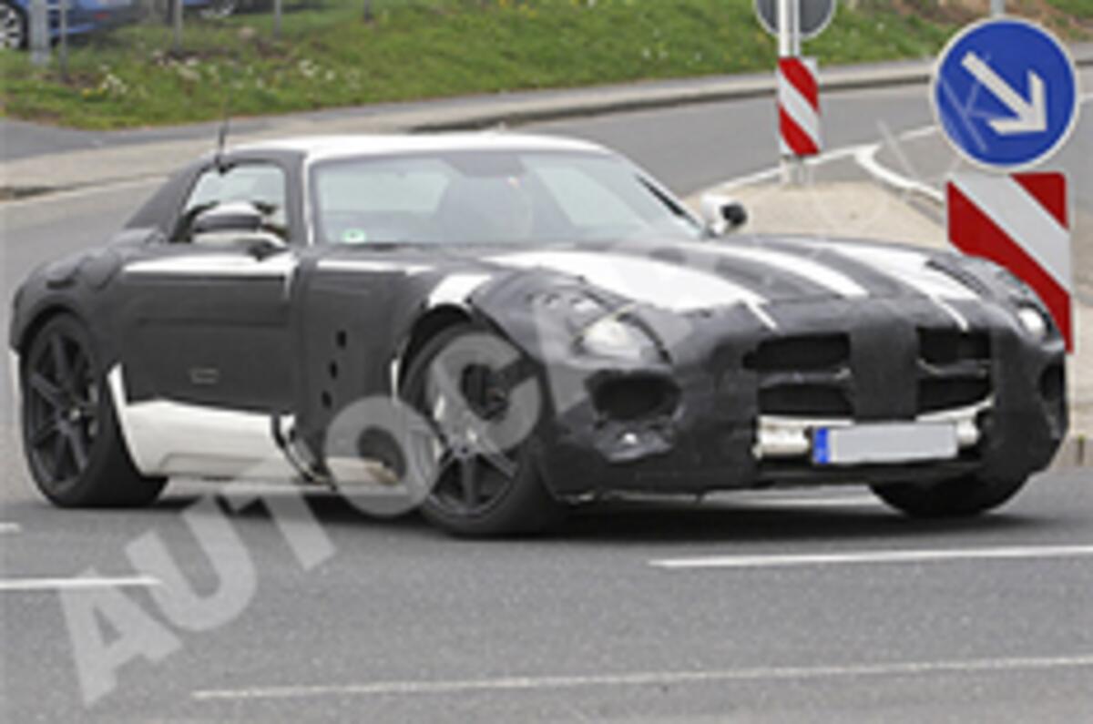 Mercedes SLS supercar spied