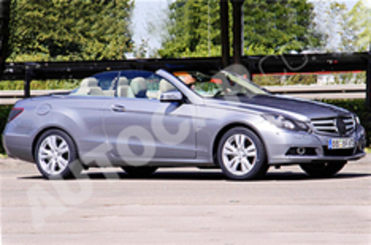 Mercedes E-class cabrio spied