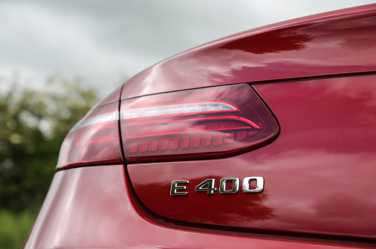 Mercedes-Benz E-Class Coupé rear badging