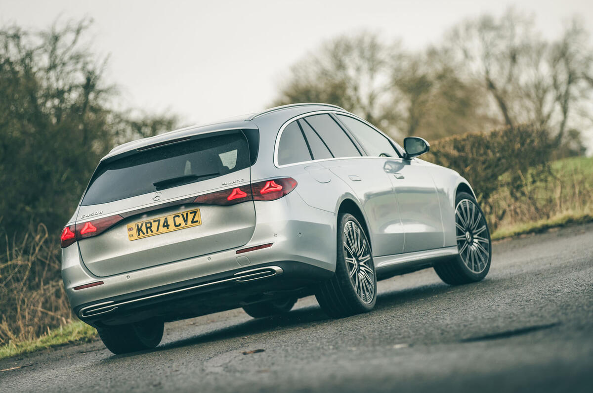 Mercedes Benz E450d Estate 2025 Review rear corner 5