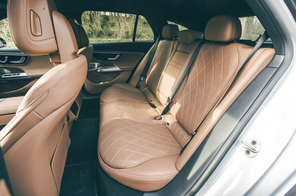 Mercedes Benz E450d Estate 2025 Review rear seats 31