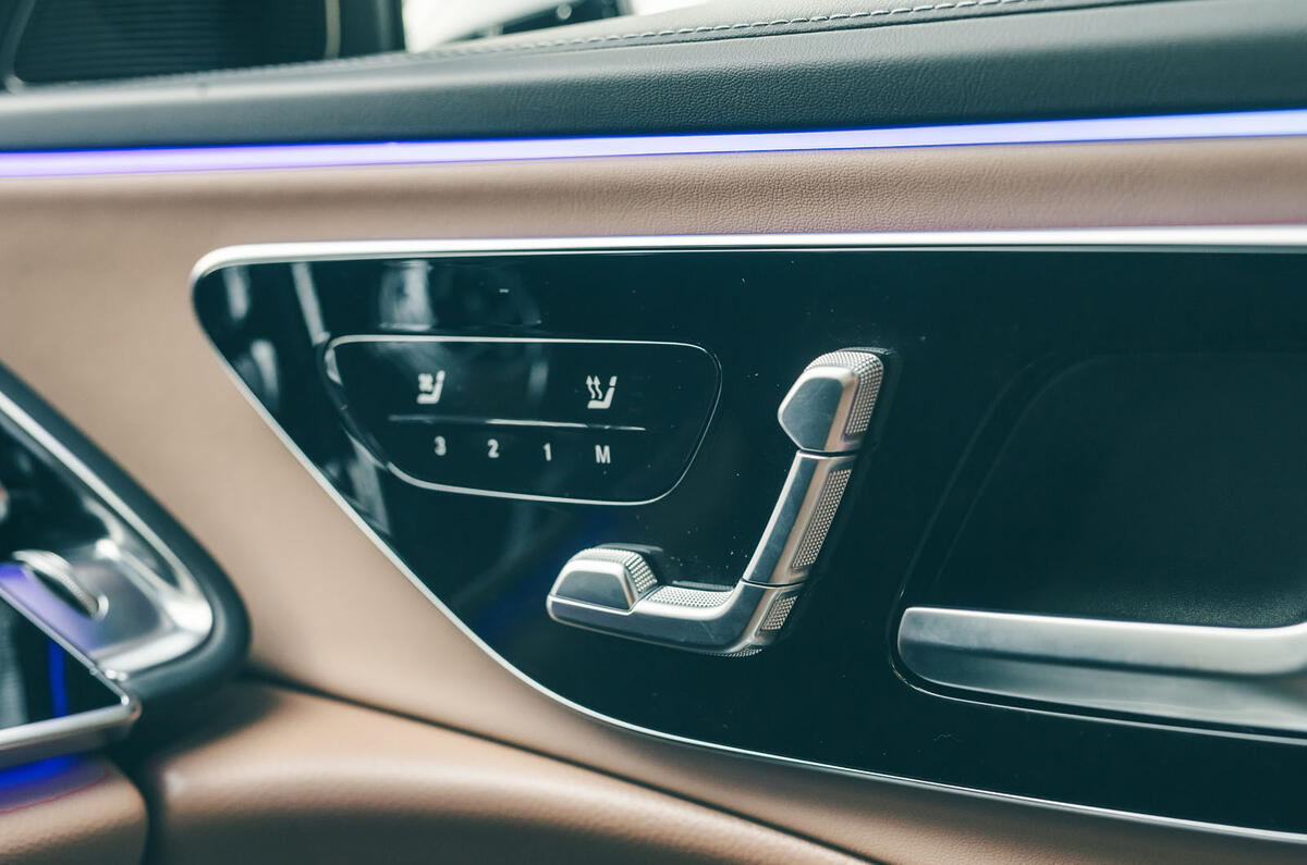 Mercedes Benz E450d Estate 2025 Review seat controls 24