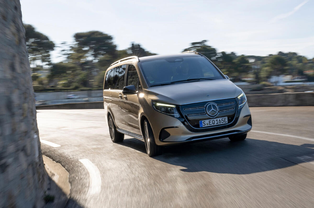 mercedes benz eqv review 2024 12 cornering mercedes benz eqv review 2024 12 cornering
