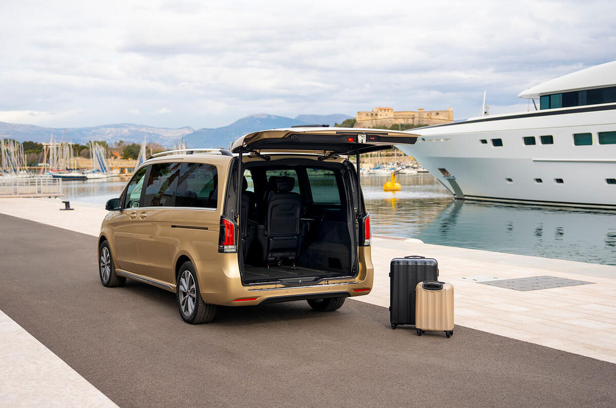 mercedes benz eqv review 2024 16 static rear mercedes benz eqv review 2024 16 static rear