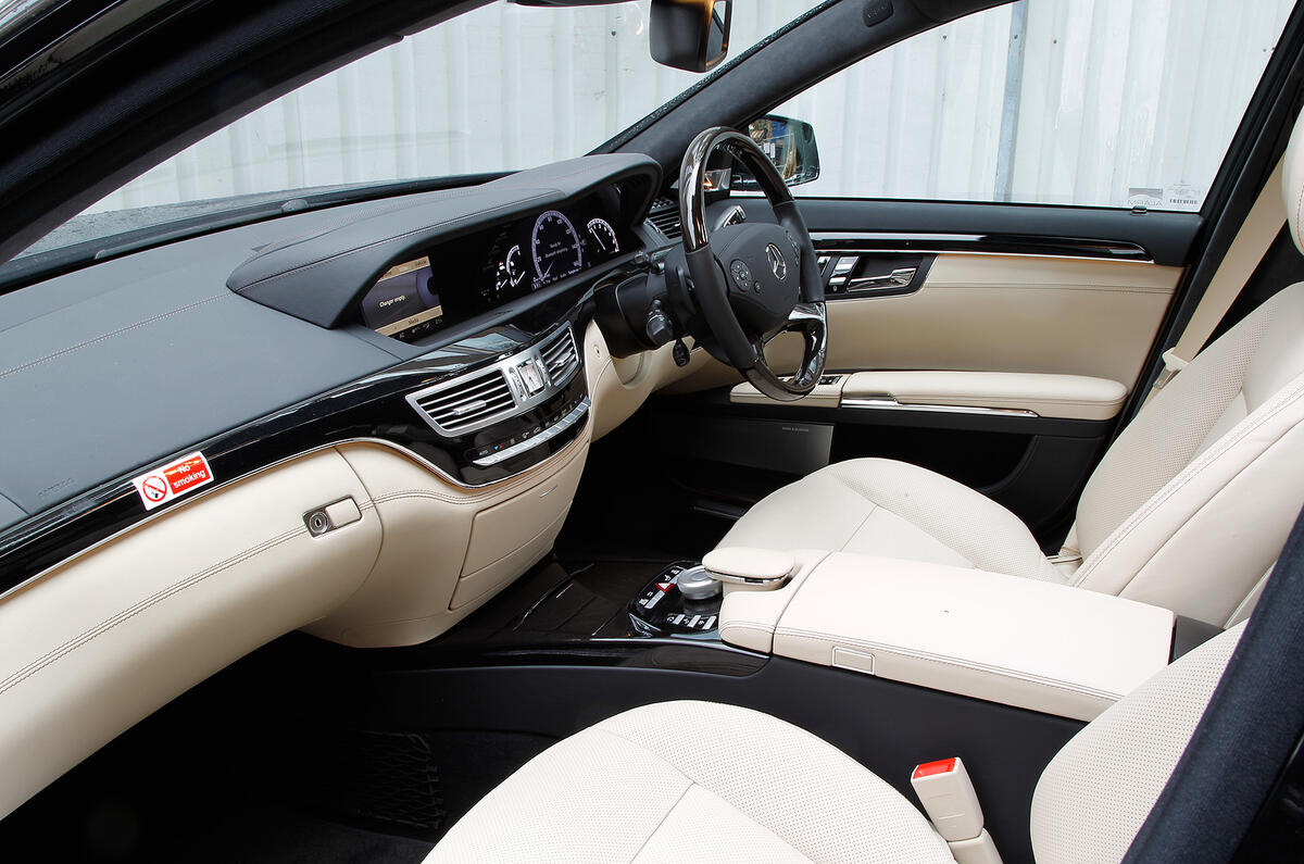 Driving position, seat support and range of adjustment are hard to fault Mercedes-Benz S-Class interior