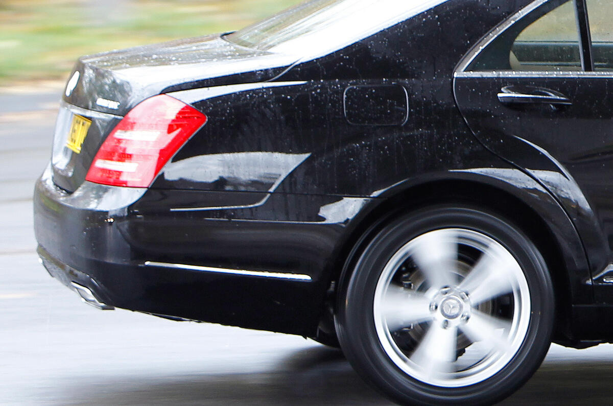 Styling divides opinion, but has aged well over the years Mercedes-Benz S-Class rear end