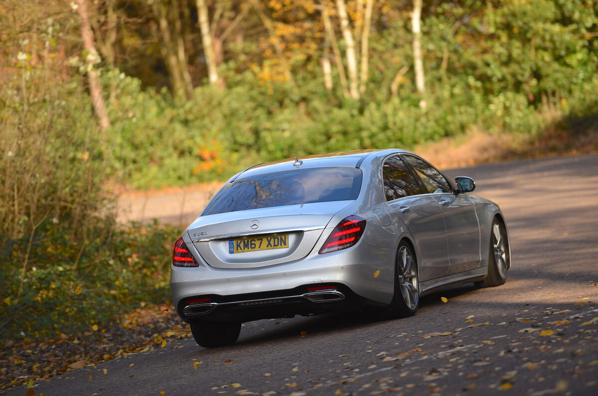 Mercedes-Benz S-Class rear cornering
