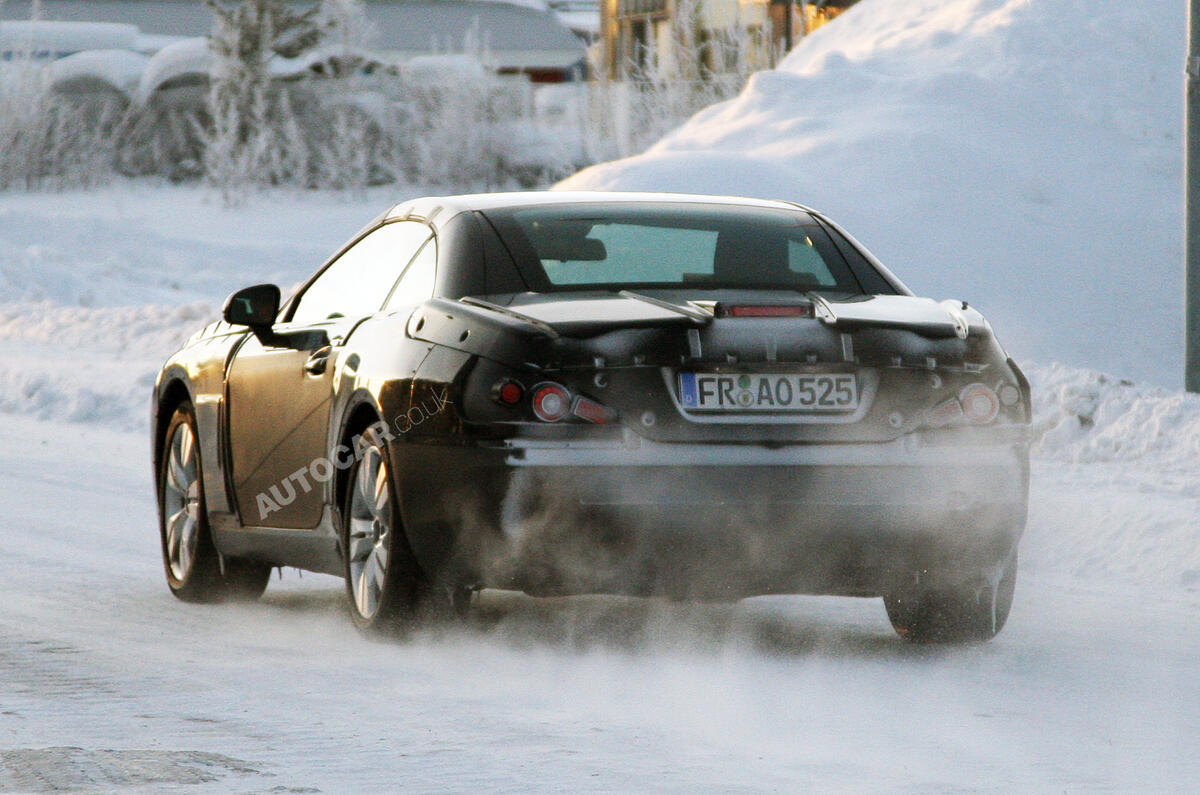 New Mercedes SL spied