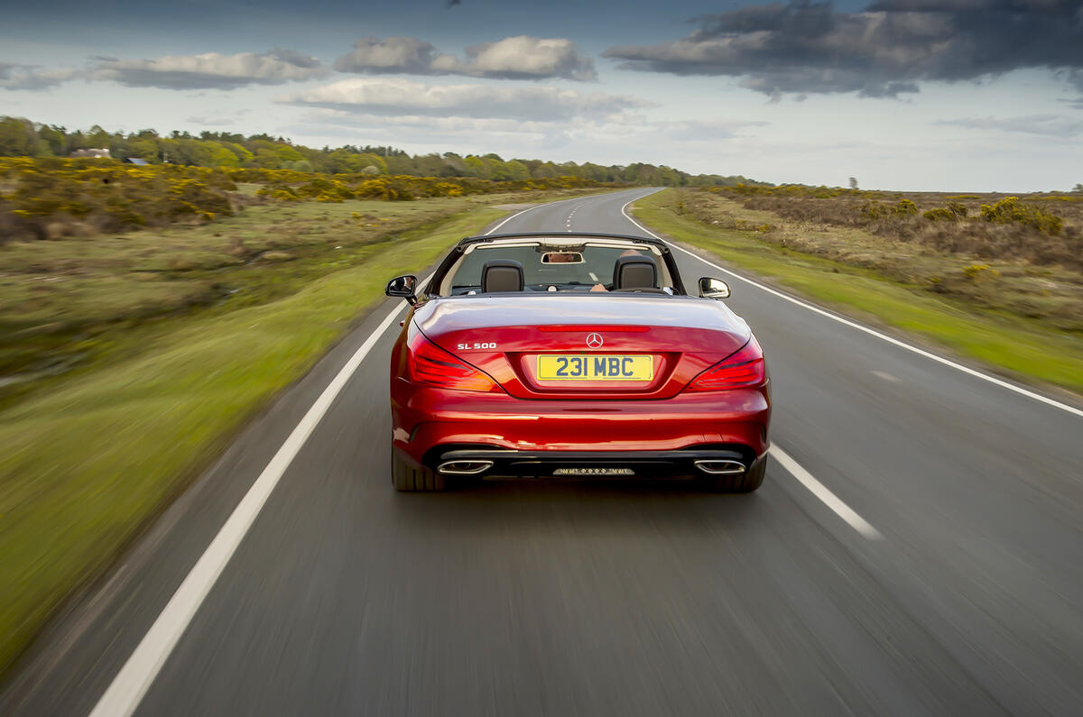 Mercedes-Benz SL rear cornering