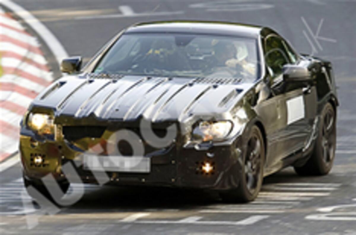 New Mercedes SLK spied