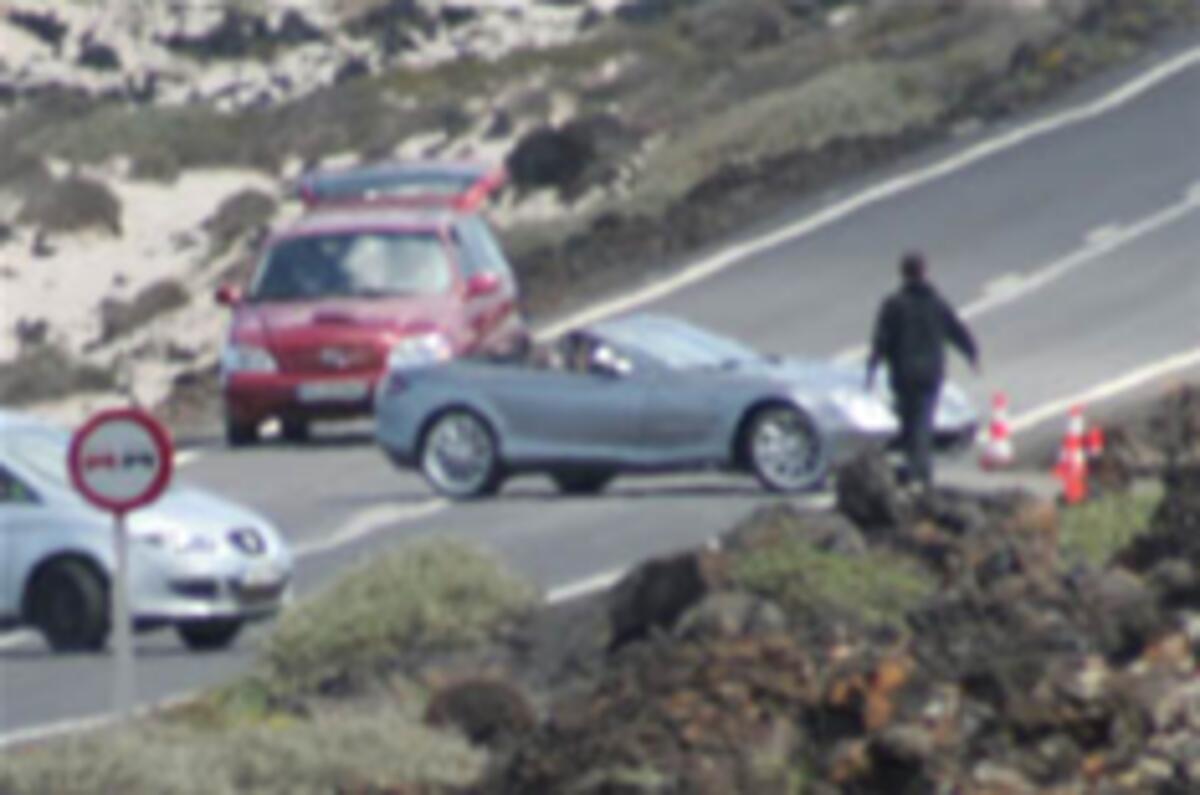 McMerc SLR Roadster scooped