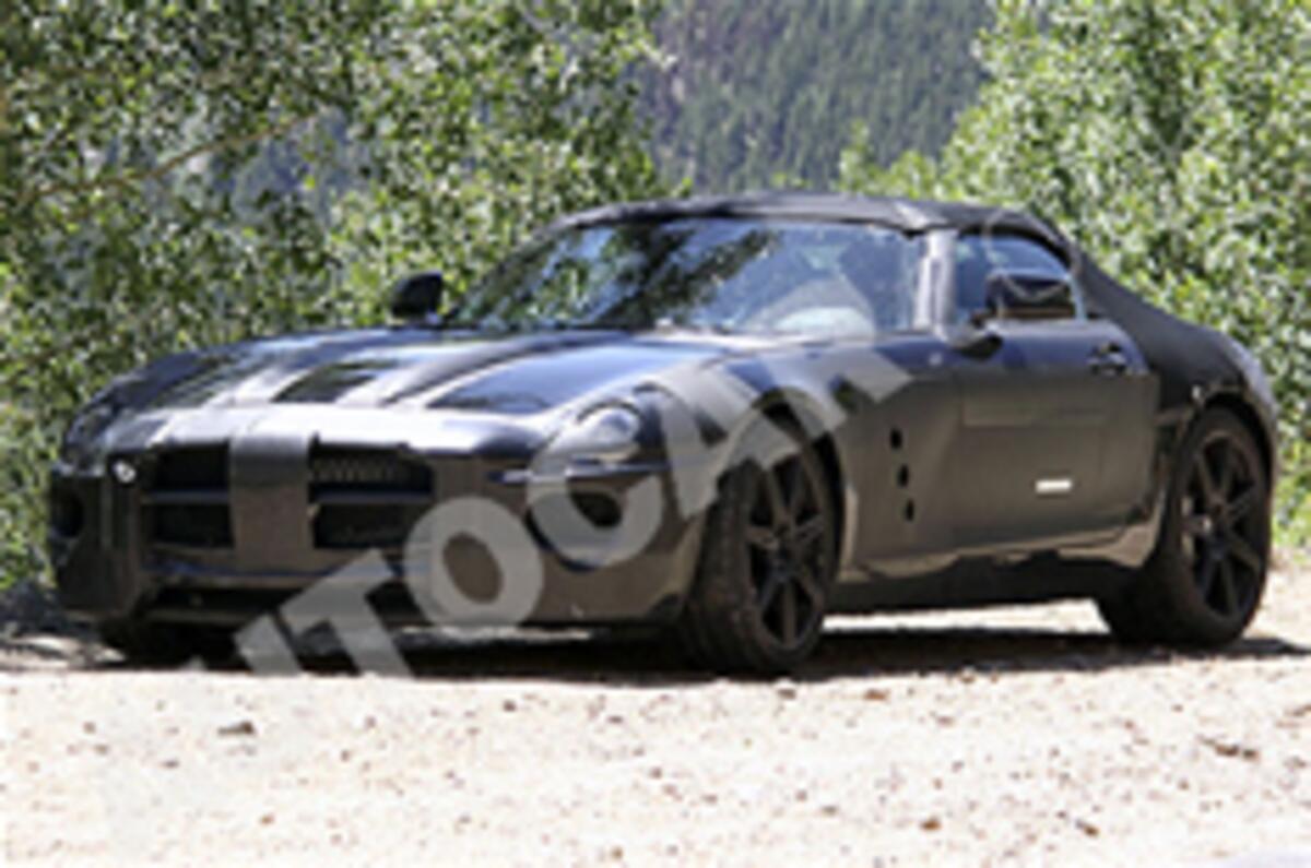 Mercedes SLS convertible spied