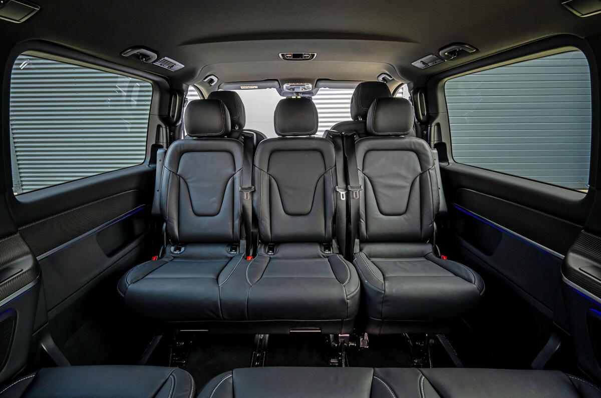Mercedes Benz V Class 2025 Review middle row seats 0028
