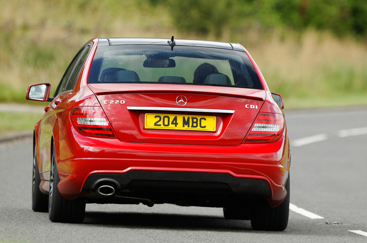 Mercedes-Benz C-Class rear cornering
