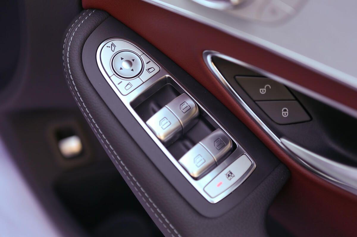 Mercedes-Benz C-Class driver's door card