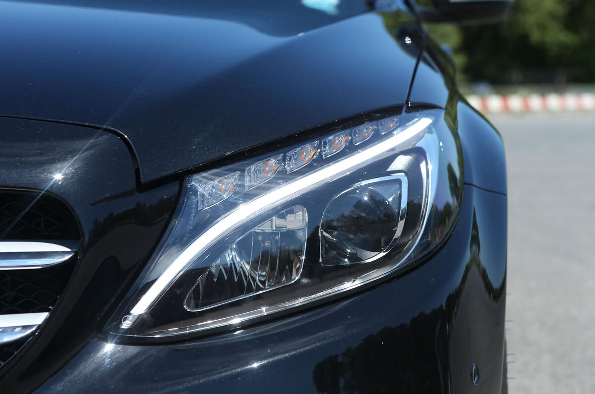 Mercedes-Benz C-Class LED headlights