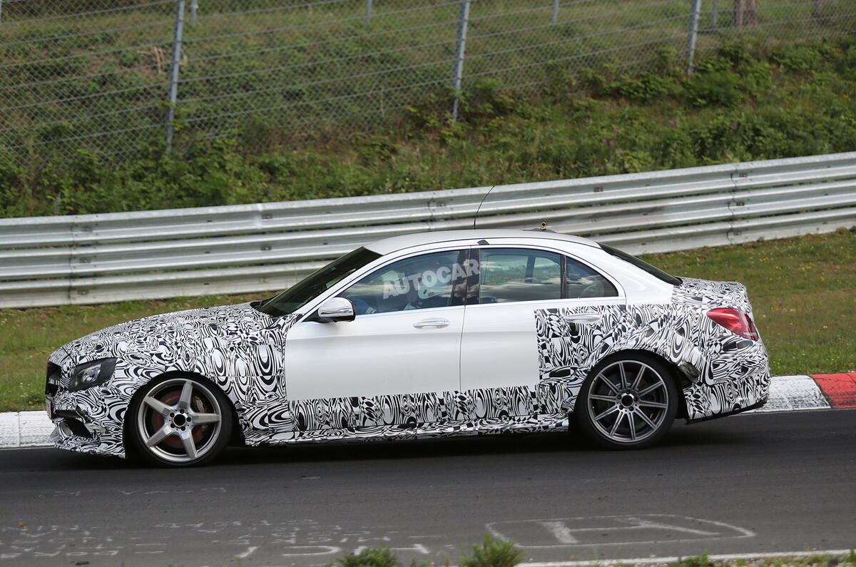 no title Mercedes starts early testing on new C63 AMG coupe