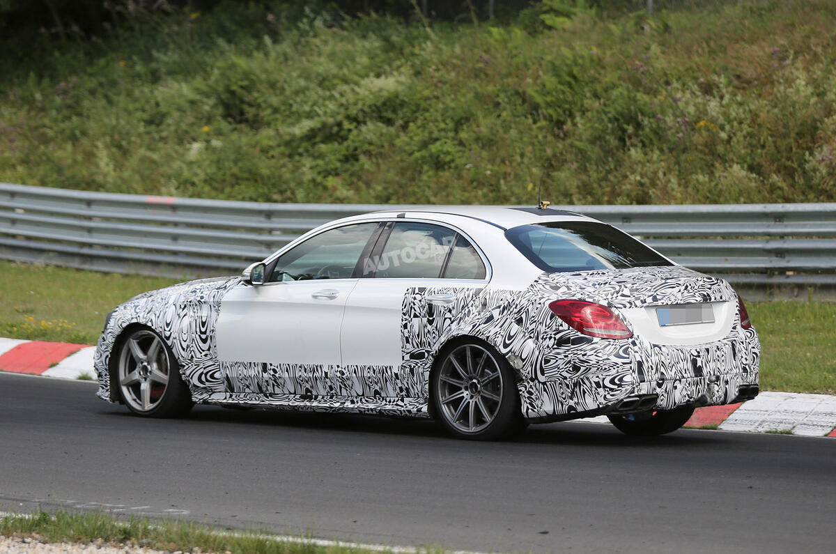 no title Mercedes starts early testing on new C63 AMG coupe