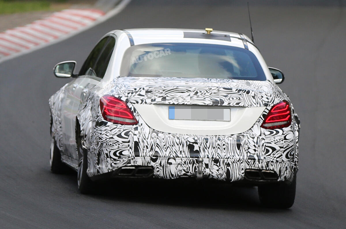 no title Mercedes starts early testing on new C63 AMG coupe