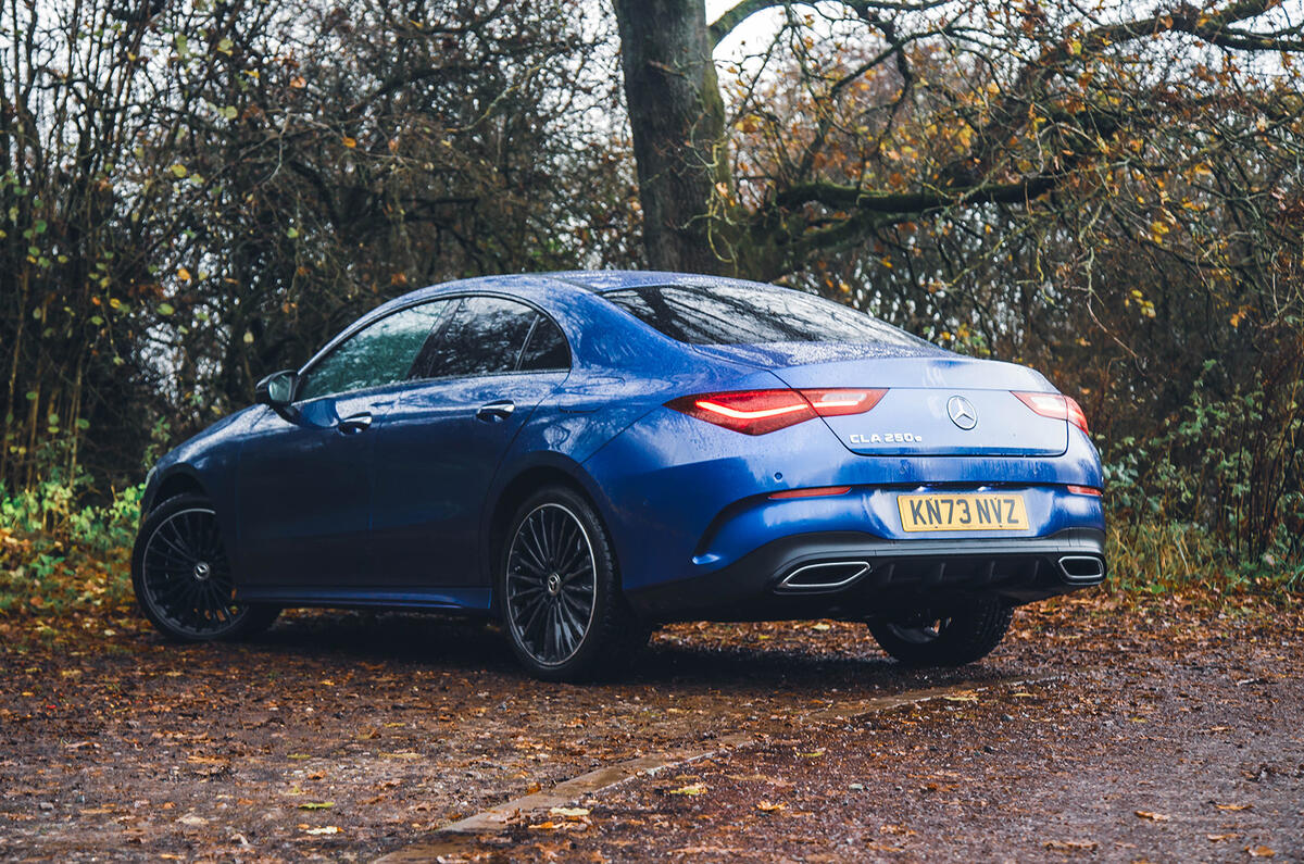 mercedes cla 250e 2023 rear static mercedes cla 250e 2023 rear static