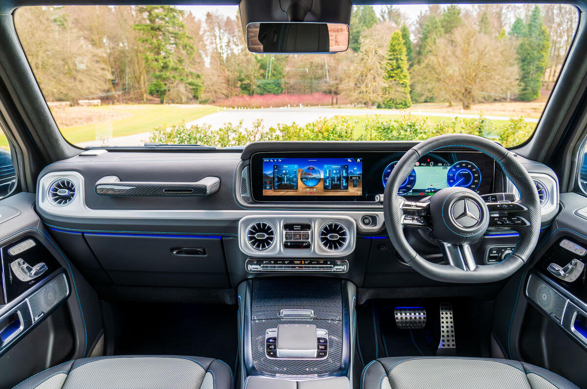 Mercedes G580 avis 2025 010 tableau de bord
