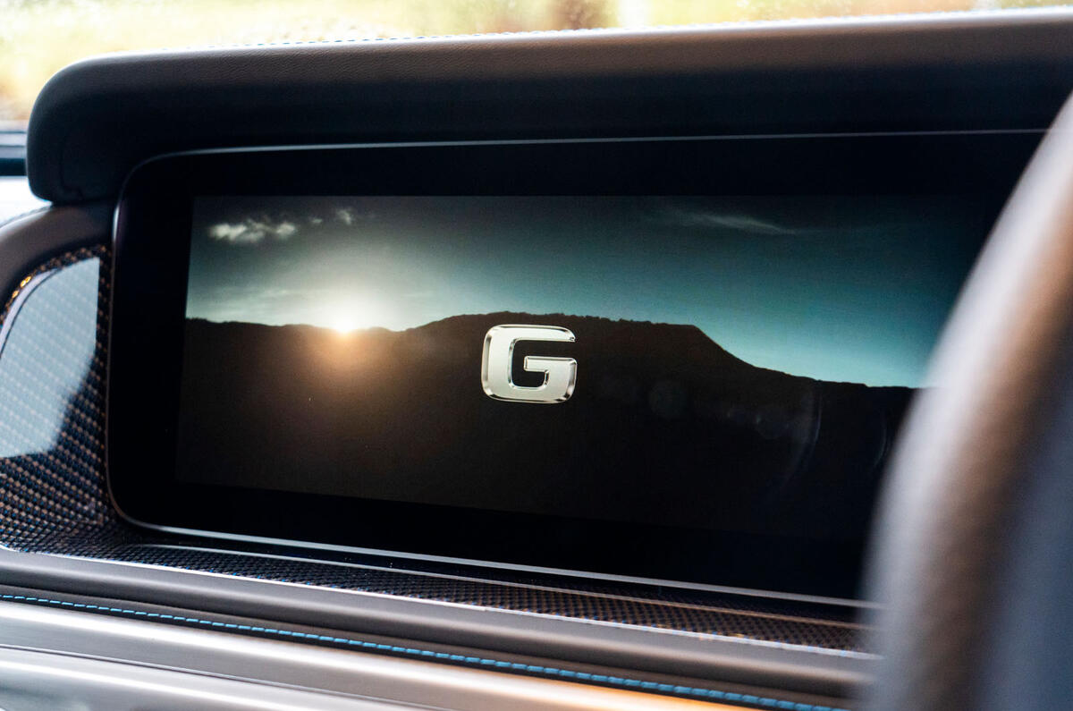 Mercedes G580 avis 2025 011 infotainment