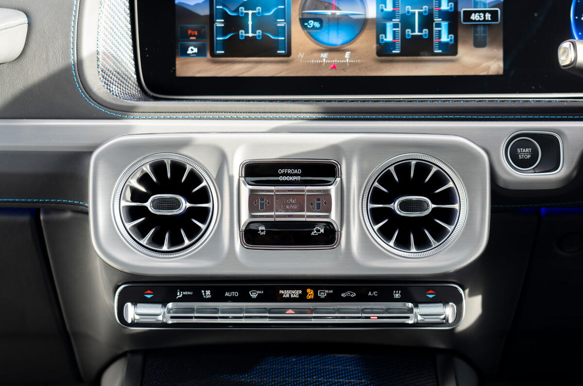 Mercedes G580 compte-rendu 2025 013 hvac