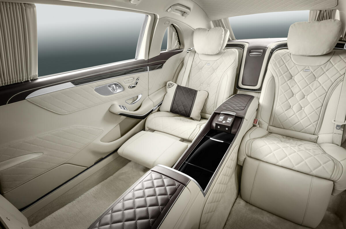 Mercedes-Maybach S 600 rear lounge seats