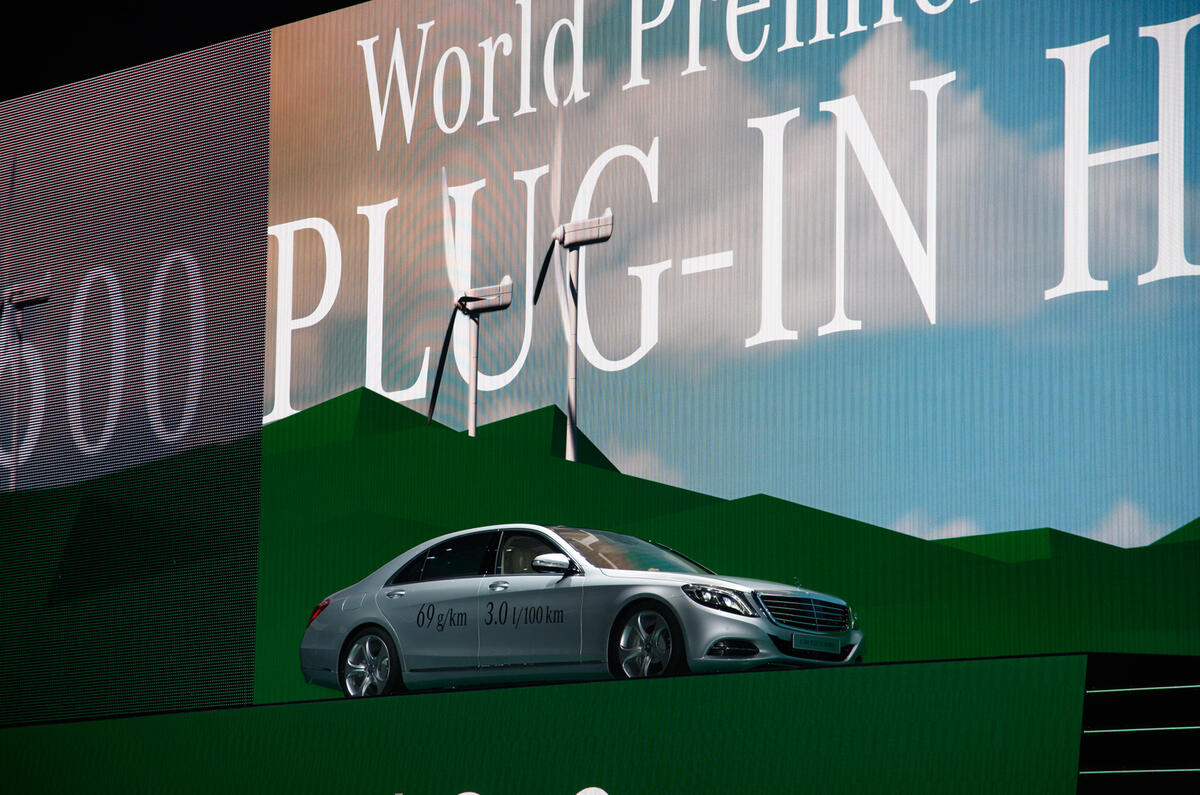 Mercedes-Benz S500 plug-in hybrid shown