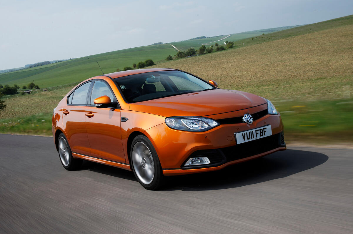 Thanks to short gearing, there's decent acceleration available MG6 front quarter
