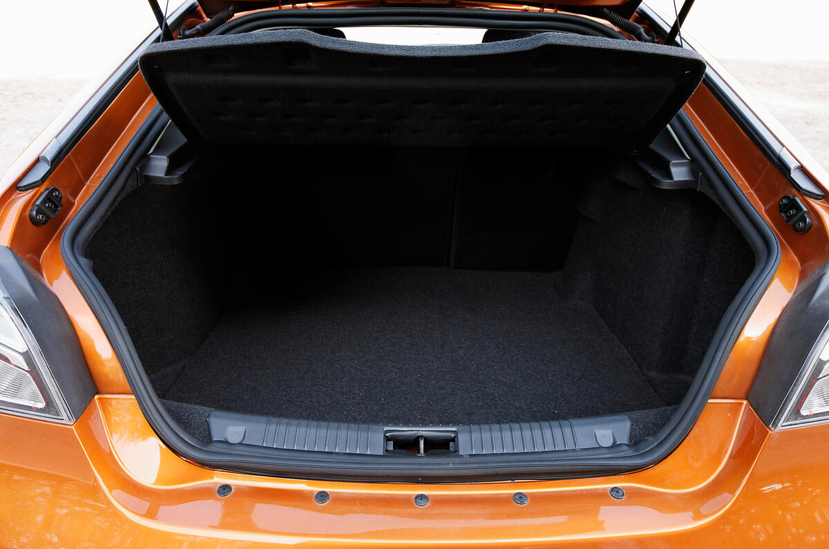 Boot has a generous 472-litre capacity but isn’t the most practical shape MG6 boot space