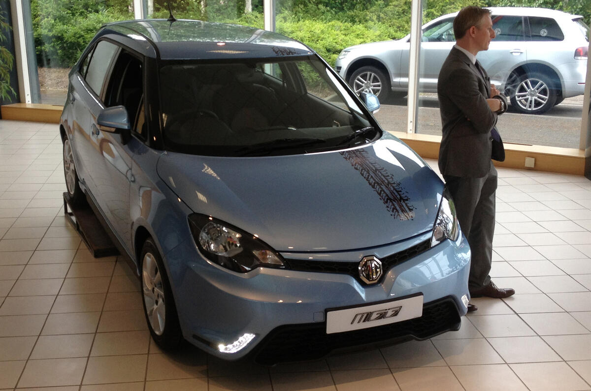 no title New MG 3 will cost less than £10,000