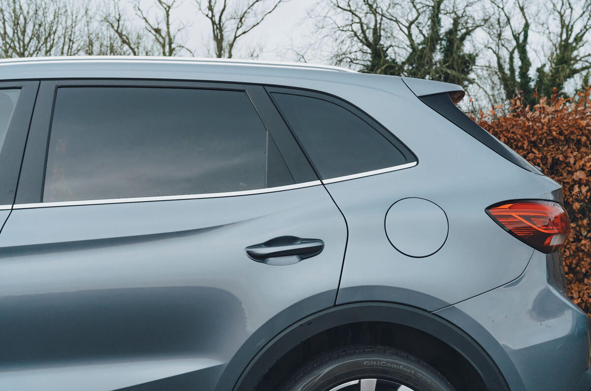 MG ZS Hybrid review 2025 005 rear door